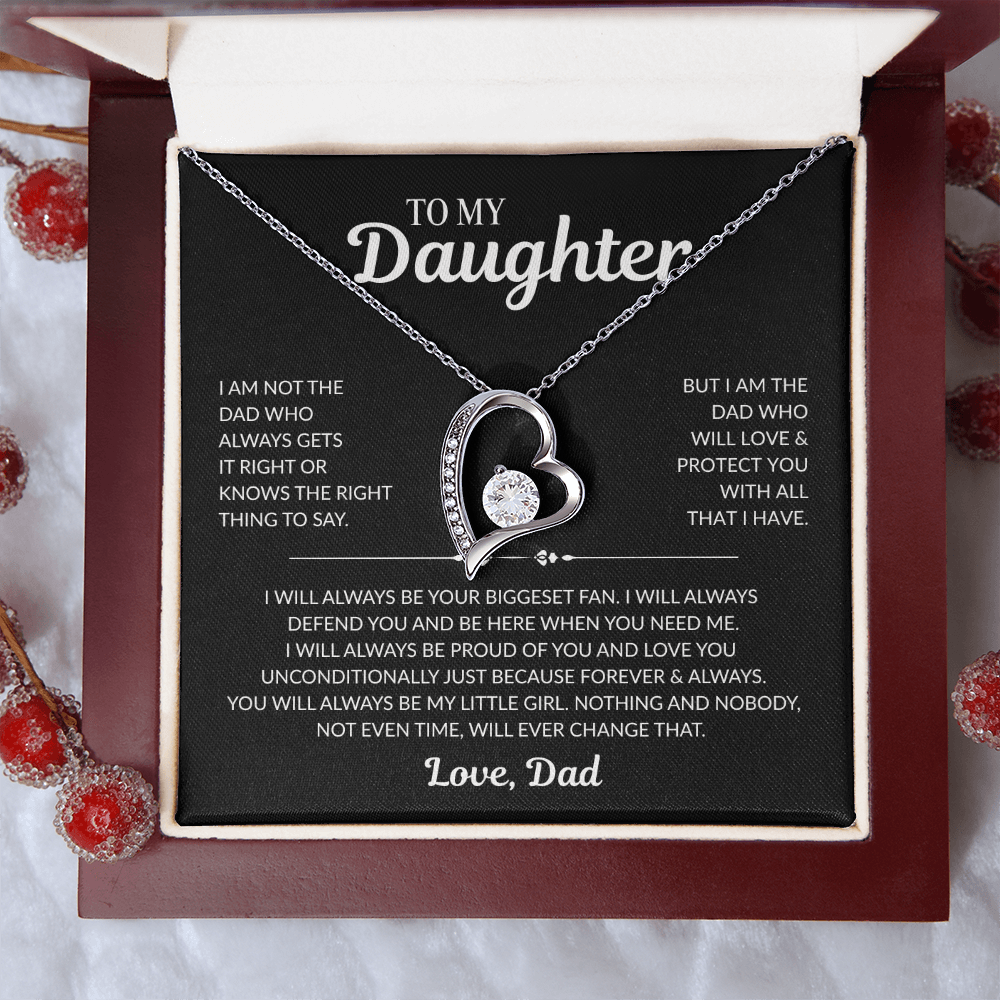 To My Daughter: "I Will Always Protect You" - Forever Love Necklace