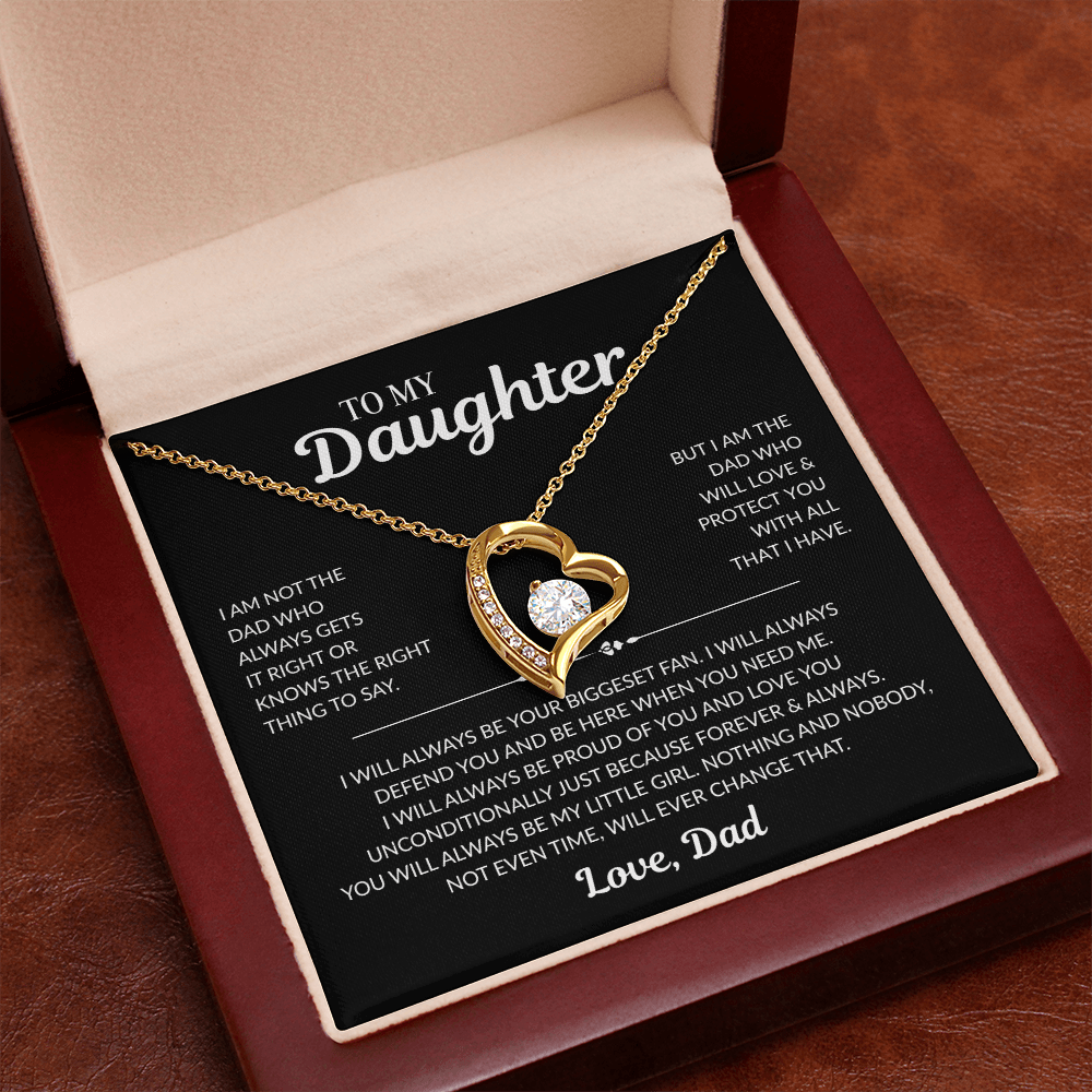 To My Daughter: "I Will Always Protect You" - Forever Love Necklace