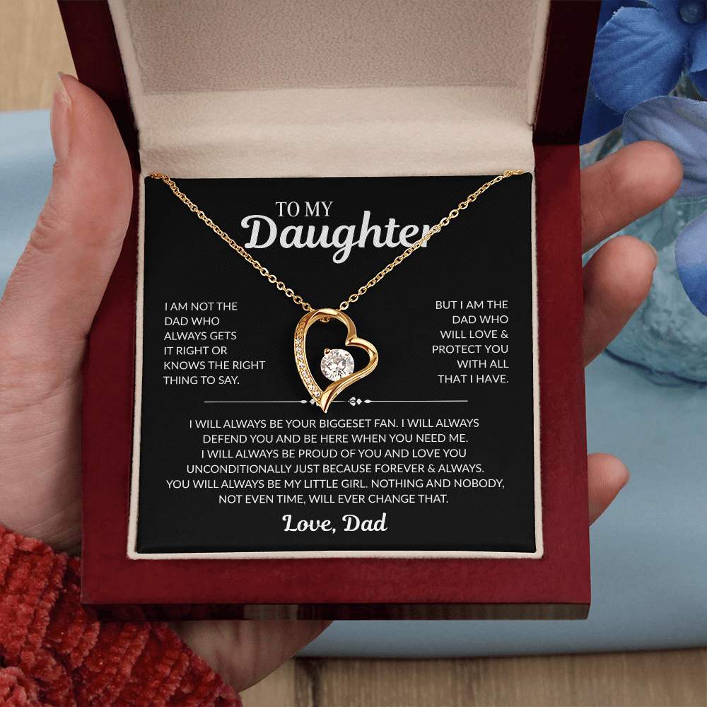 To My Daughter: "I Will Always Protect You" - Forever Love Necklace