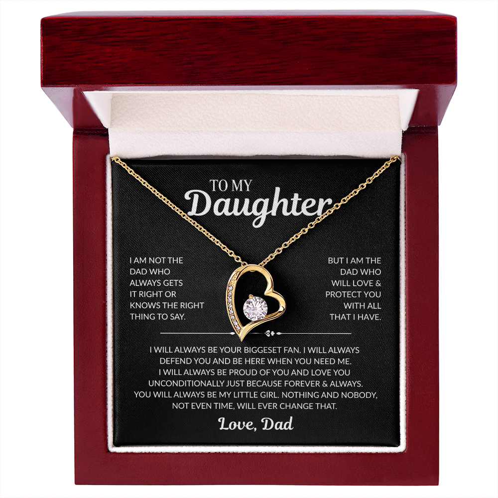 To My Daughter: "I Will Always Protect You" - Forever Love Necklace
