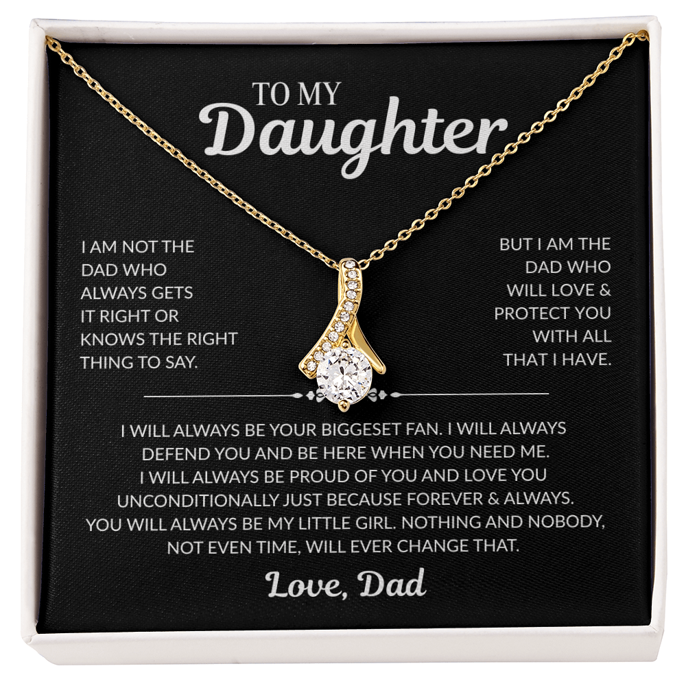 To My Daughter: "My Little Girl" - Alluring Beauty Necklace