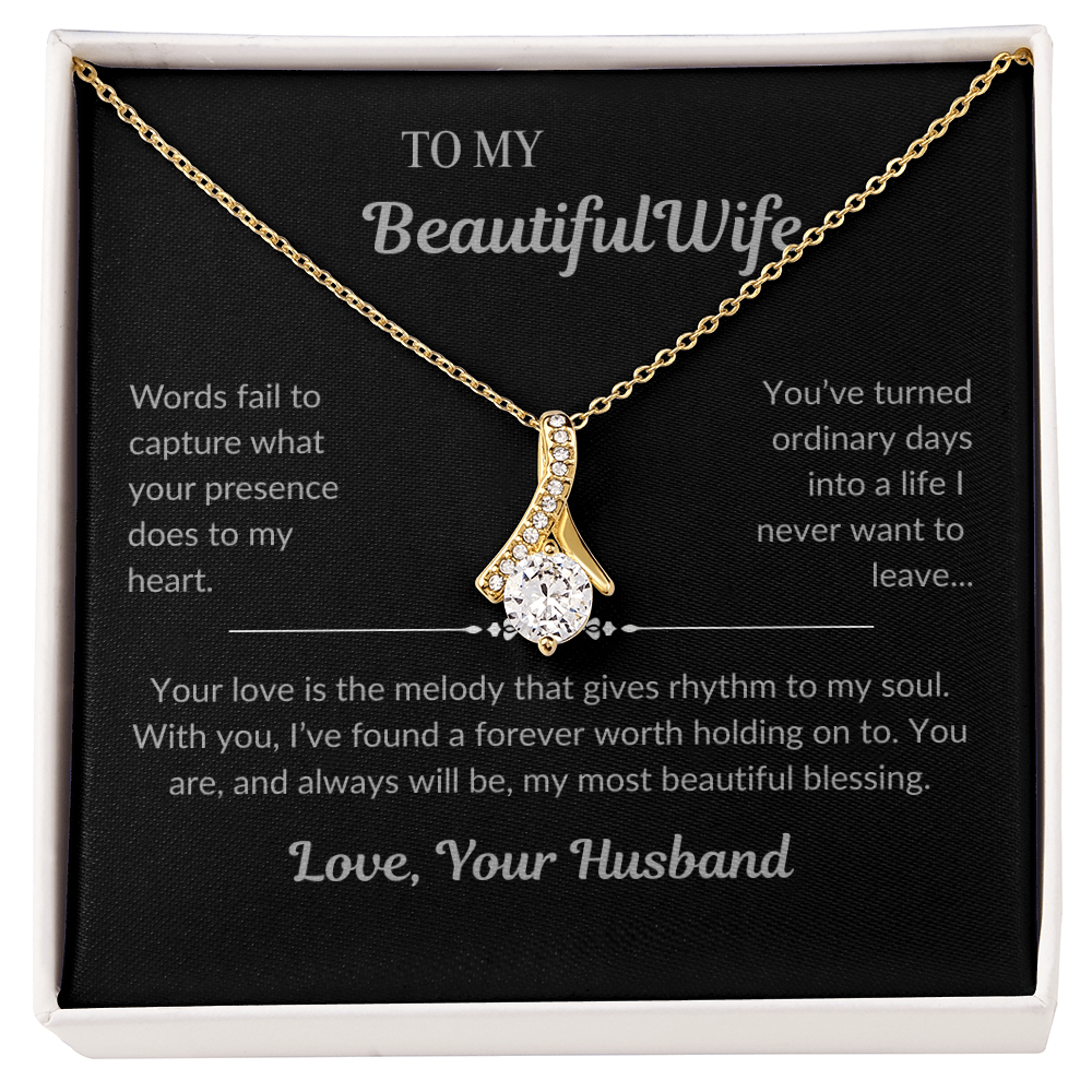 To My Beautiful Wife – Alluring Beauty Necklace