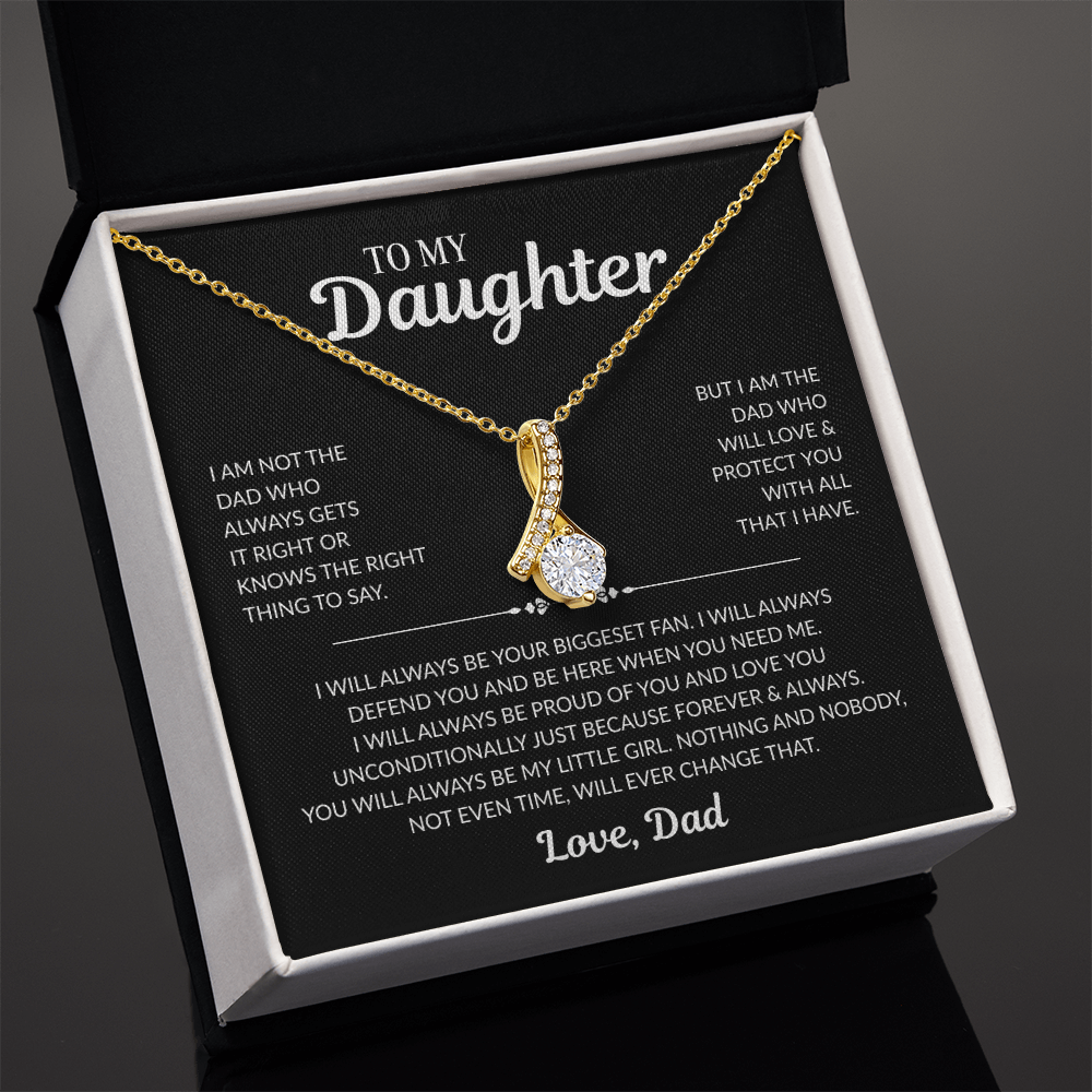 To My Daughter: "My Little Girl" - Alluring Beauty Necklace