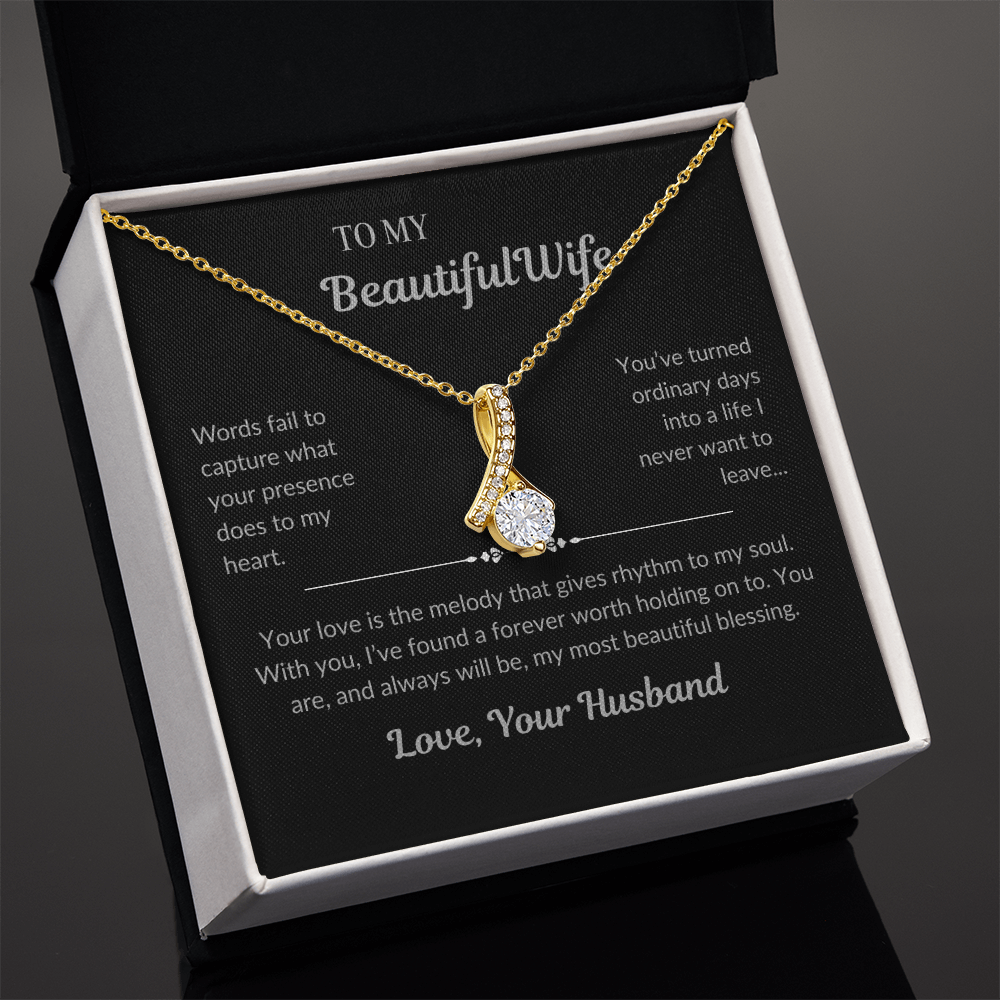 To My Beautiful Wife – Alluring Beauty Necklace