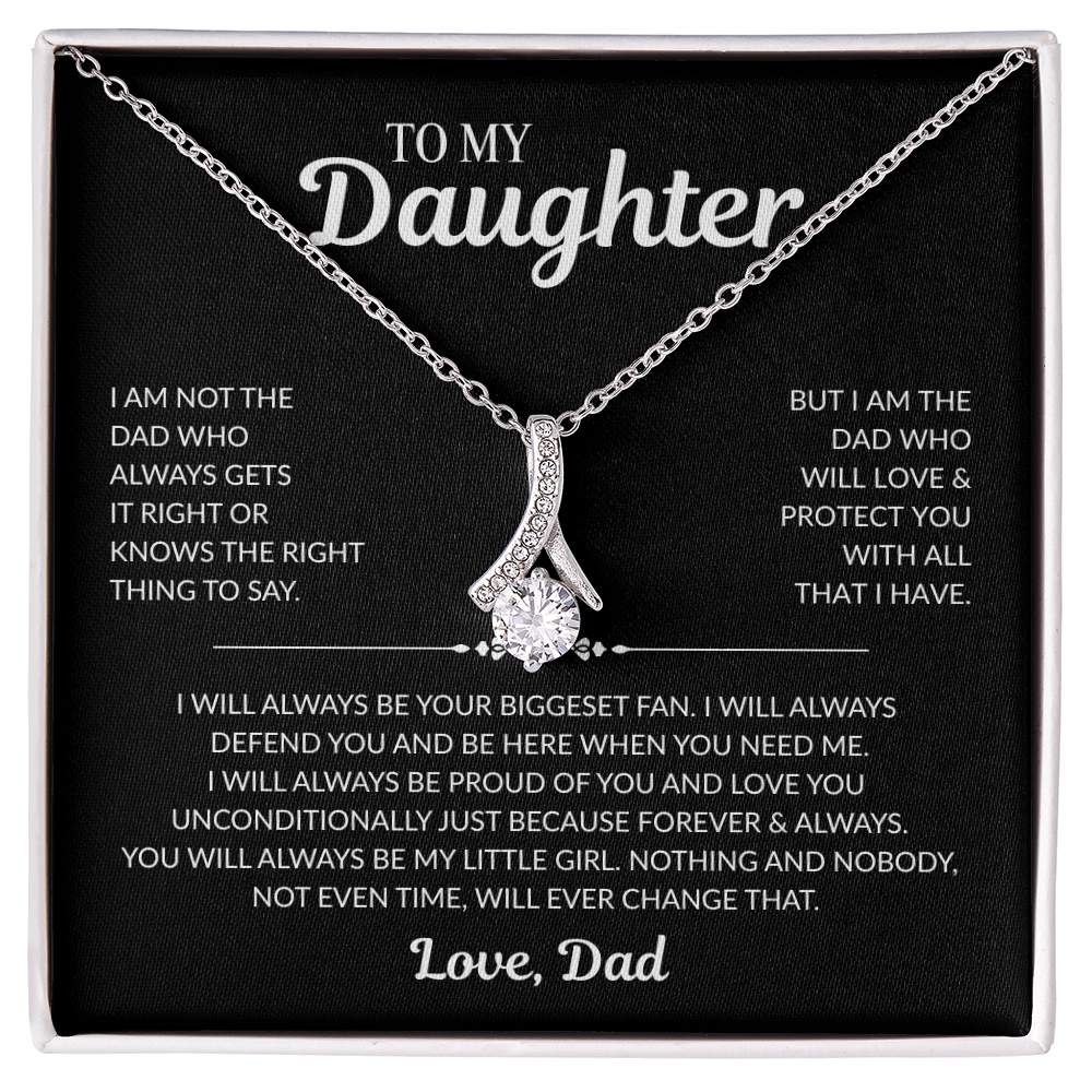 To My Daughter: "My Little Girl" - Alluring Beauty Necklace