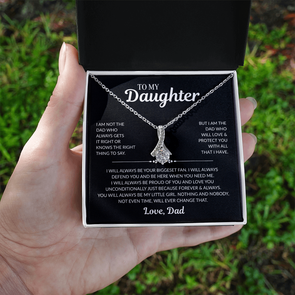 To My Daughter: "My Little Girl" - Alluring Beauty Necklace