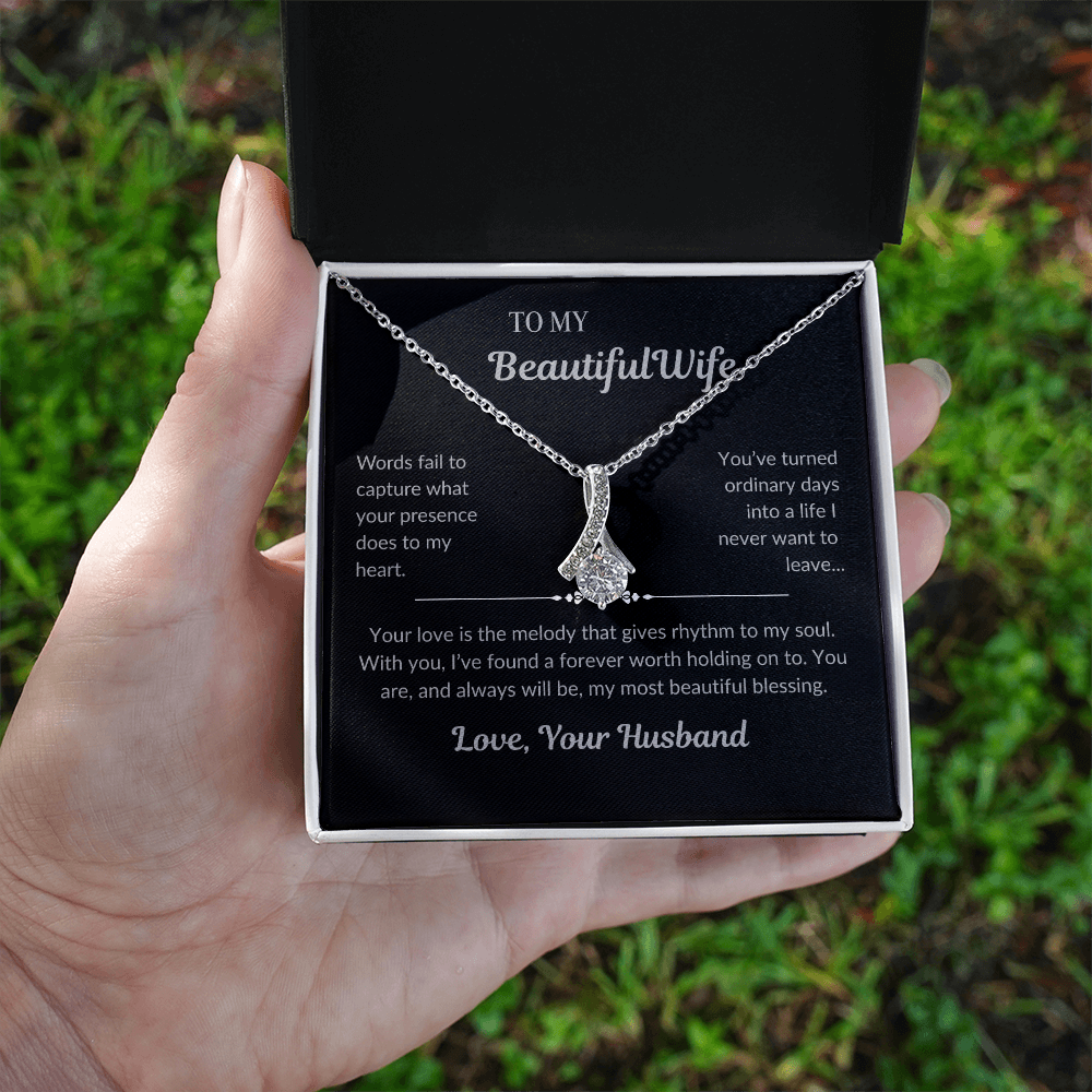 To My Beautiful Wife – Alluring Beauty Necklace