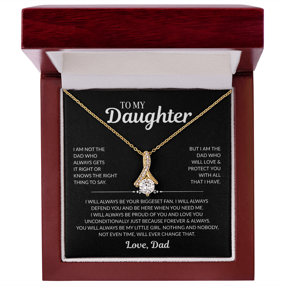 To My Daughter: "My Little Girl" - Alluring Beauty Necklace