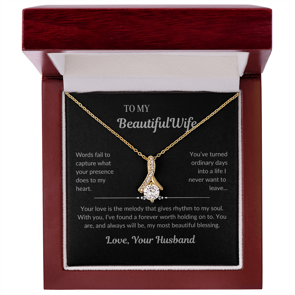 To My Beautiful Wife – Alluring Beauty Necklace