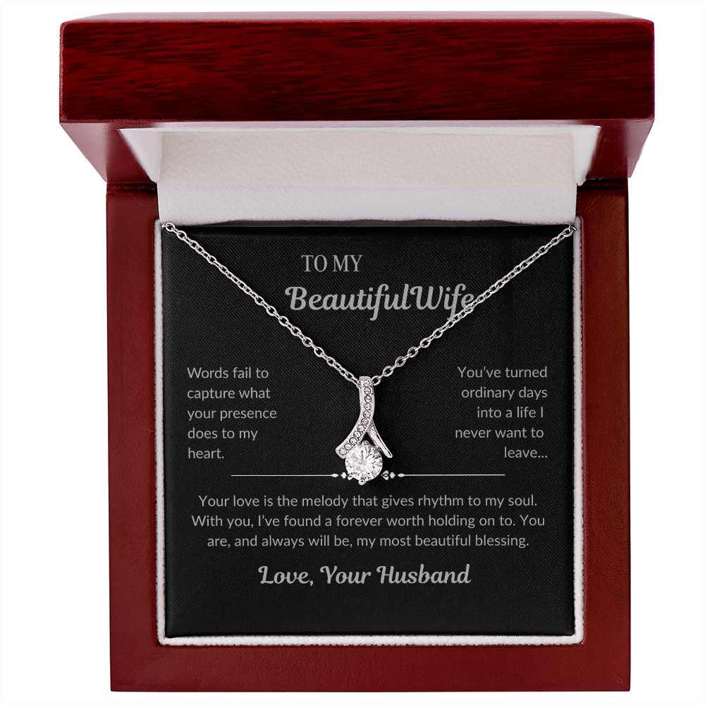 To My Beautiful Wife – Alluring Beauty Necklace