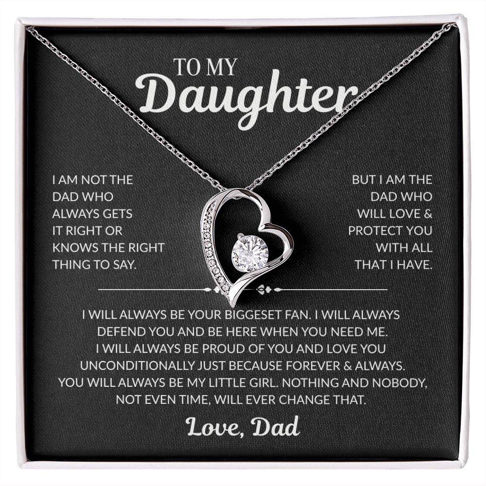 To My Daughter: "I Will Always Protect You" - Forever Love Necklace