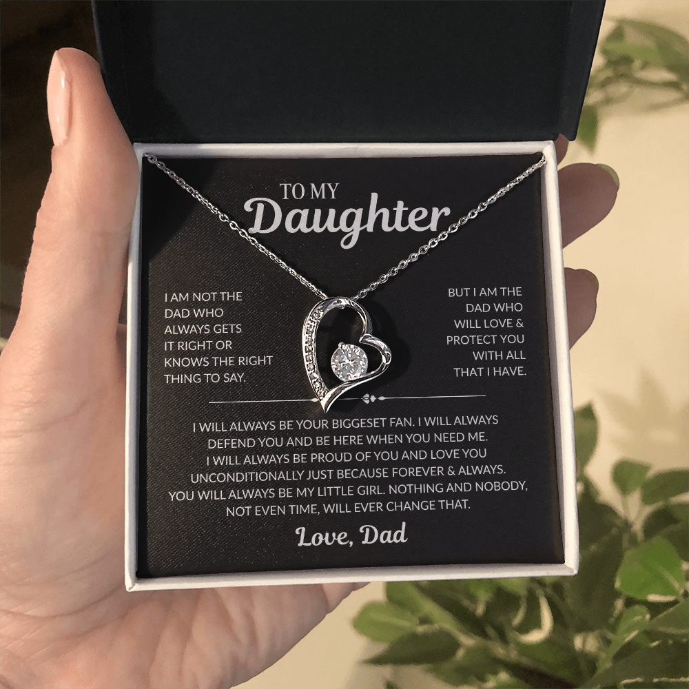 To My Daughter: "I Will Always Protect You" - Forever Love Necklace