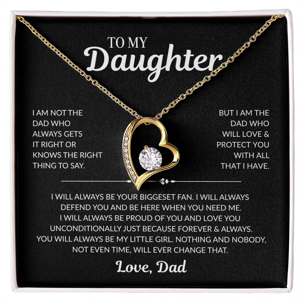 To My Daughter: "I Will Always Protect You" - Forever Love Necklace
